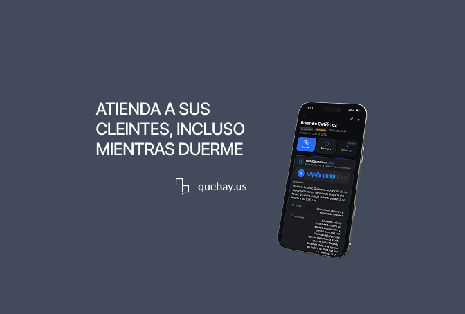 Qué hay? landing page